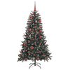 vidaXL &Aacute;rvore de Natal Artificial Verde 150 cm PVC, Pl&aacute;stico e A&ccedil;o