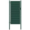 vidaXL Port&atilde;o de cerca em PVC e a&ccedil;o 100x164 cm verde