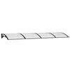 vidaXL Toldo para porta 350x100 cm policarbonato preto
