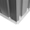 vidaXL Abrigo de jardim metal cinzento 204x132x186 cm