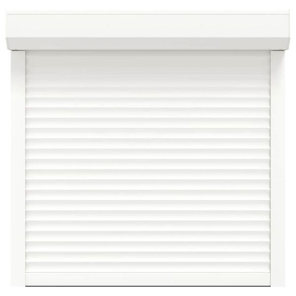 vidaXL Persiana de enrolar em alum&iacute;nio 100x100 cm branco