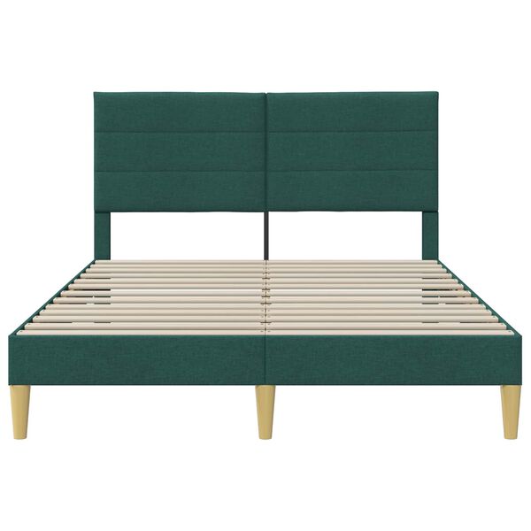 vidaXL Estrutura da Cama Verde Escuro 120 x 190 cm tecido