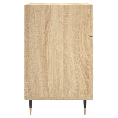 vidaXL Mesa de cabeceira 40x40x66 cm derivados madeira carvalho sonoma