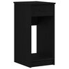 vidaXL Suporte torre de computador com gaveta 35x45x77 cm preto