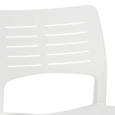 vidaXL Cadeiras de jardim 2 pcs polipropileno branco