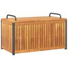 vidaXL Caixa p/ almofad&otilde;es de exterior 85x45x45/53cm ac&aacute;cia maci&ccedil;a/a&ccedil;o