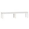vidaXL Banco de jardim com 2 lugares 203,5x44x45cm pinho maci&ccedil;o branco