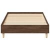 vidaXL Estrutura cama s/ colch&atilde;o 100x200 cm carvalho castanho