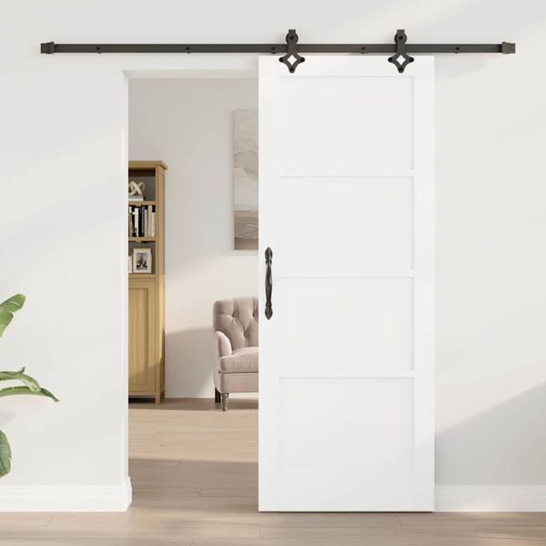 vidaXL Porta Deslizante ORKDAL Branco 78 x 202 cm