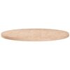 vidaXL Tampo de mesa redondo &Oslash;70x2,5 cm carvalho maci&ccedil;o n&atilde;o tratado