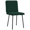 vidaXL Cadeiras de jantar 6 pcs veludo verde-escuro