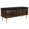 vidaXL Banco arruma&ccedil;&atilde;o 102x42x46 cm derivados madeira carvalho fumado