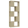 vidaXL Estante/divis&oacute;ria 60x24x155 cm cor carvalho sonoma