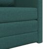 vidaXL Sof&aacute;-Cama 60cm Verde Escuro tecido