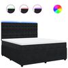 vidaXL Cama com molas/colch&atilde;o 180x200 cm veludo preto