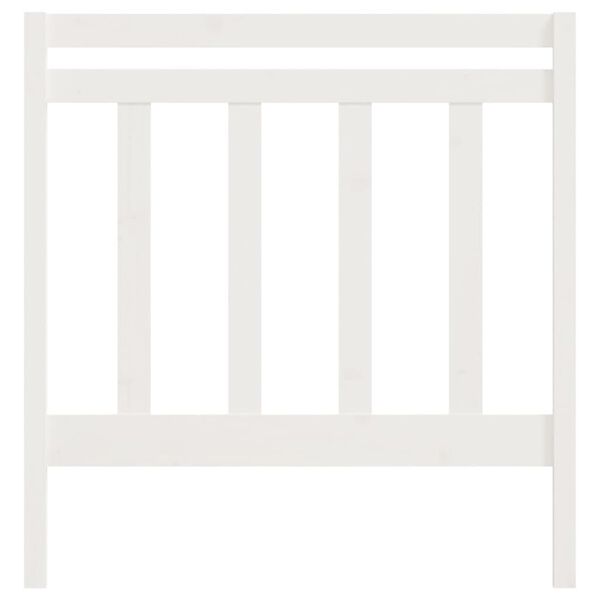 vidaXL Cabeceira de cama 106x4x100 cm pinho maci&ccedil;o branco
