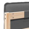 vidaXL Cabeceira estofada com cabeceira Cinza Natural e Claro 150 cm