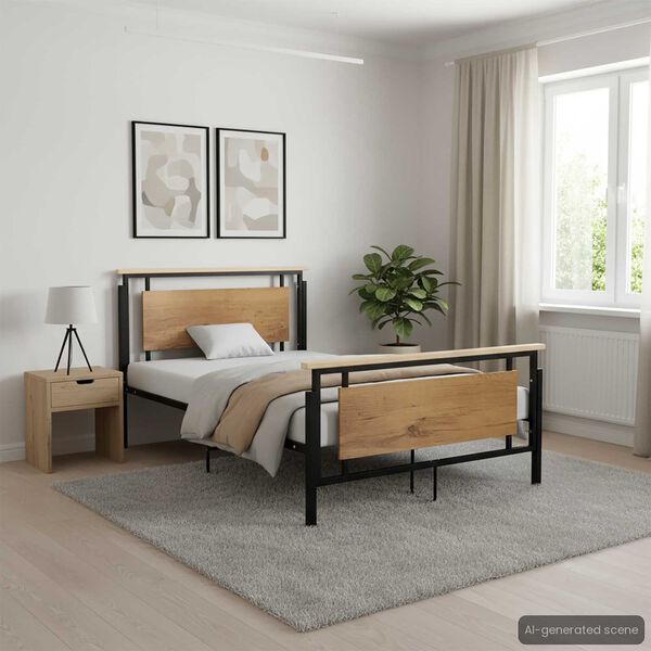 vidaXL Estrutura de cama 120x200 cm metal