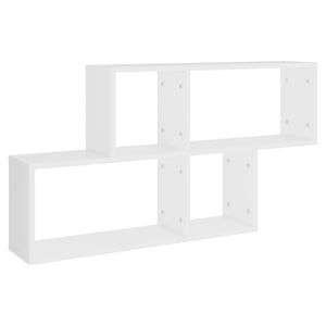 vidaXL Estante de parede 100x18x53 cm derivados de madeira branco