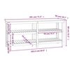 vidaXL Bancada de trabalho 181x50x80 cm madeira de pinho maci&ccedil;a branco