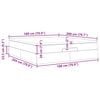 vidaXL Estrutura de cama otomana com colch&atilde;o 180x200cm castanho escuro