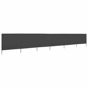 vidaXL Para-vento com 6 pain&eacute;is em tecido 800x80 cm cinzento