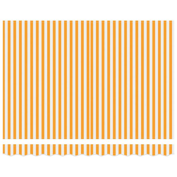 vidaXL Toldo Retr&aacute;til Amarelo e Branco 300 x 250 cm Poli&eacute;ster e Metal