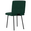 vidaXL Cadeiras de jantar 2 pcs veludo verde-escuro
