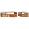 vidaXL Conjunto de Sof&aacute;s para Exterior 6 pcs Natural