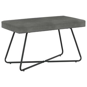 vidaXL banco Cinzento-Escuro 80 x 40 x 45 cm Veludo