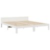 vidaXL Estrutura de cama familiar sem colch&atilde;o branco 270x200 cm