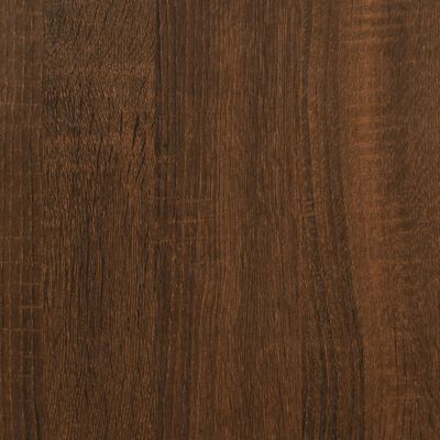 vidaXL Mesa cabeceira 40x35x69 cm derivados madeira carvalho castanho