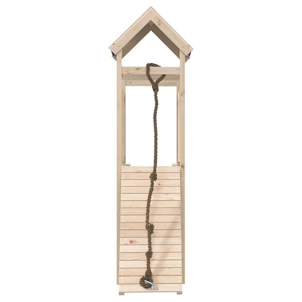 vidaXL Conjunto de brincar p/ exterior madeira de pinho maci&ccedil;a