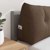 vidaXL Travesseiro para Costas Castanho 140 x 24 x 50 cm tecido