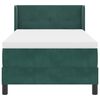 vidaXL Cama Box com colch&atilde;o Verde Escuro 200 x 80 cm Veludo