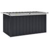 vidaXL Caixa de arruma&ccedil;&atilde;o para jardim 129x67x65 cm antracite