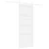 vidaXL Porta Deslizante 78 x 202 cm Derivados de Madeira Branco