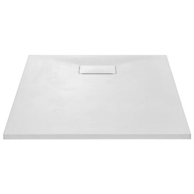 vidaXL Base de chuveiro SMC 100x80 cm branco