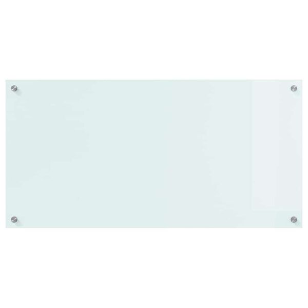 vidaXL Proteção de Cozinha Branco 100 x 50 cm vidro temperado