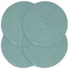 vidaXL Individuais de mesa 4 pcs algod&atilde;o liso 38 cm redondo verde