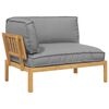 vidaXL Conjunto de Sof&aacute;s com almofada Liso Cinzeto 133 x 92 x 69 cm