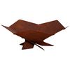 vidaXL Fire Pit Ferro Enferrujado 53 x 53 x 18,5 cm A&ccedil;o Corten