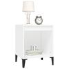 vidaXL Mesa de cabeceira 40x35x50 cm branco