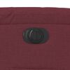 vidaXL Poltrona el&eacute;trica reclin&aacute;vel tecido vermelho tinto