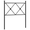 vidaXL Cabeceira de substitui&ccedil;&atilde;o 75 cm metal branco