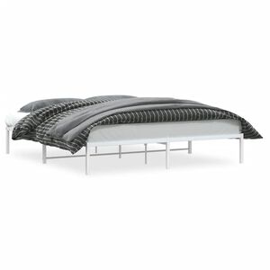vidaXL Estrutura de cama 180x200 cm metal branco