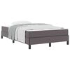 vidaXL Estrutura da Cama com colch&atilde;o Cinzeto 120 x 190 cm tecido