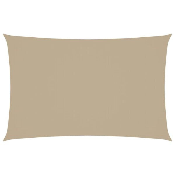 vidaXL Para-sol estilo vela tecido oxford retangular 2,5x5 m branco