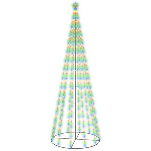 vidaXL &Aacute;rvore de Natal em cone 732 luzes LED 160x500 cm colorido