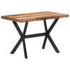 vidaXL Mesa de jantar 120x60x75 cm madeira maci&ccedil;a c/ acabamento a mel